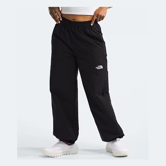 THE NORTH FACE TNF Easy Wind Pants 26" Cinch Wide Leg Black Women's XS Petite - Picture 1 of 1